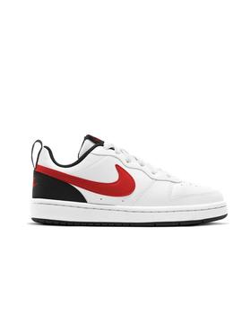 Zapatilla Nike Court Borough Low2 GS Blanco Y Rojo