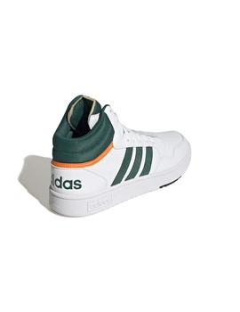 Zapatilla Adidas Hoops 3.0 Mid Blanco Y Verde