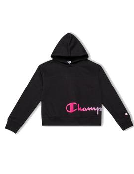 Sudadera Champion Capucha Niña Negro