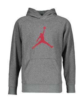 Sudadera Jordan B Jumpman Logo Gris y Rojo