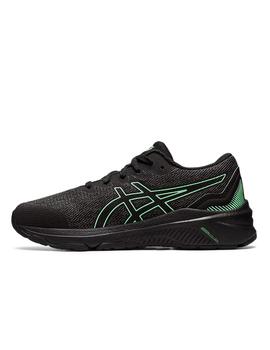 Zapatilla Asics GT-1000 11 GS Negro/Verde