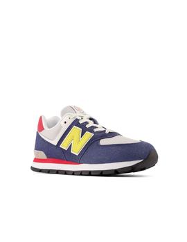 Zapatilla New Balance 574 GS Marino/Amarillo/Rojo