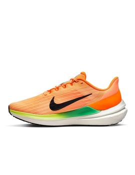 Zapatilla Nike W Air Winflo 9 Naranja y Verde
