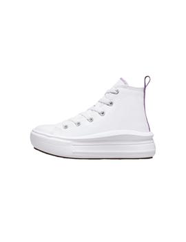 Zapatilla Converse GS Move Alta Lona Blanco/Lila