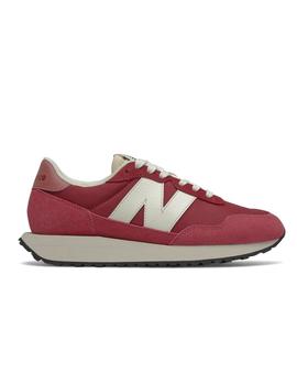 Zapatilla New Balance para mujer roja y blanca
