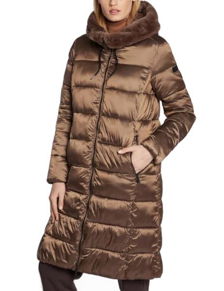 Plumífero CMP Coat Fix Largo Mujer Camel