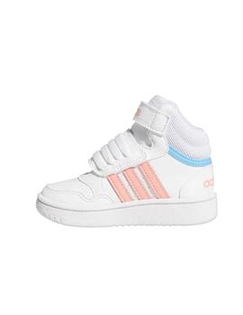 Zapatilla Adidas Hoops Mid 3.0 AC Bebé Blanco