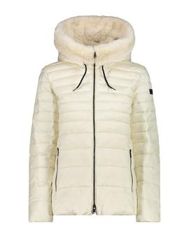 Plumífero CMP Fix Hood Mujer Beige