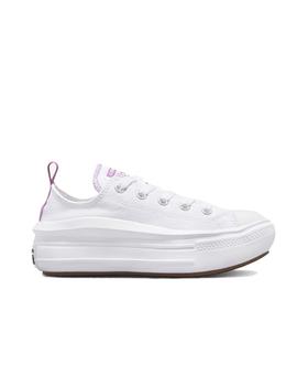 Zapatilla Converse Move Baja Lona PS Blanco/Lila