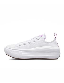 Zapatilla Converse Move Baja Lona PS Blanco/Lila