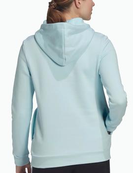 Sudadera Adidas BL FL HD Mujer Celeste