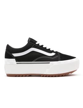 Zapatilla Vans Old Skool Stacked Negro/Blanco
