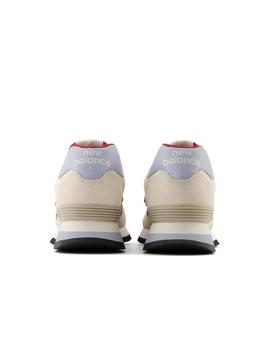 Zapatilla New Balance 574 Rugged Hombre Beige/Granate