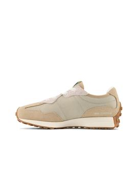 Zapatilla New Balance 327 Kids Marrón y Beige