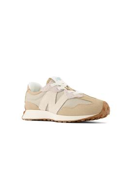 Zapatilla New Balance 327 Kids Marrón y Beige