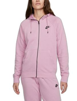 Chaqueta Nike Essential Flc Mujer Rosa