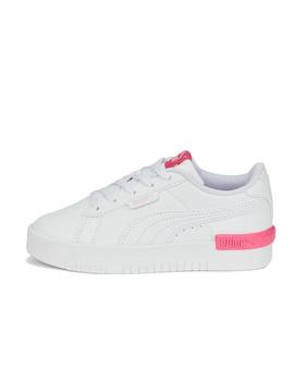 Zapatilla Puma Jada PS Blanco Fluor rosa para niña