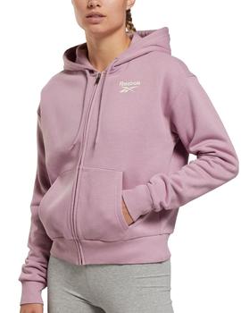 Confirmación Escarpado Oficiales Chaqueta Reebok RI EU FZ Hoody Mujer Rosa