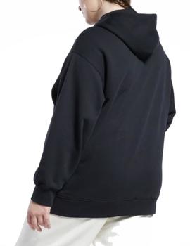 Chaqueta Reebok CL AE Long Hoody Mujer Negro