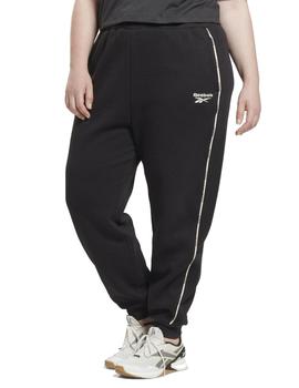 Pantalón Reebok Piping Jogger Mujer Negro