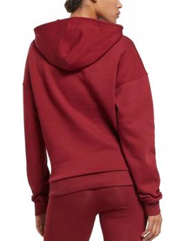 Sudadera Reebok RI Fleece Hoody Mujer Granate