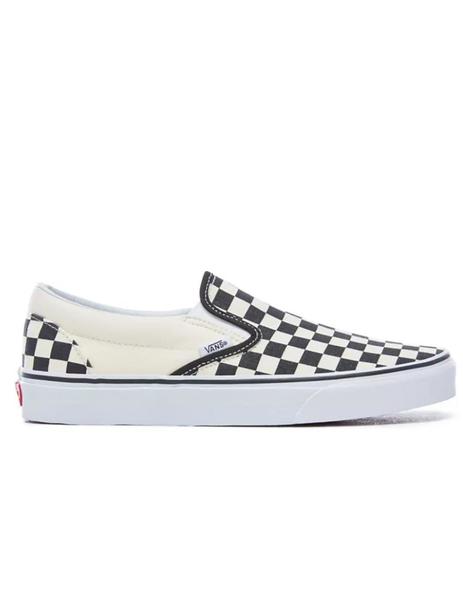 Zapatilla Vans Slip-On y Negra Cuadros