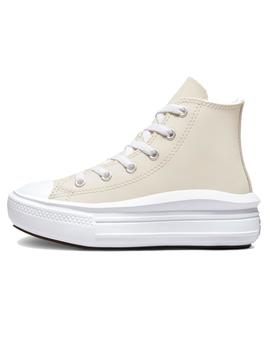 Zapatilla Converse Move Alta Piel PS Beige