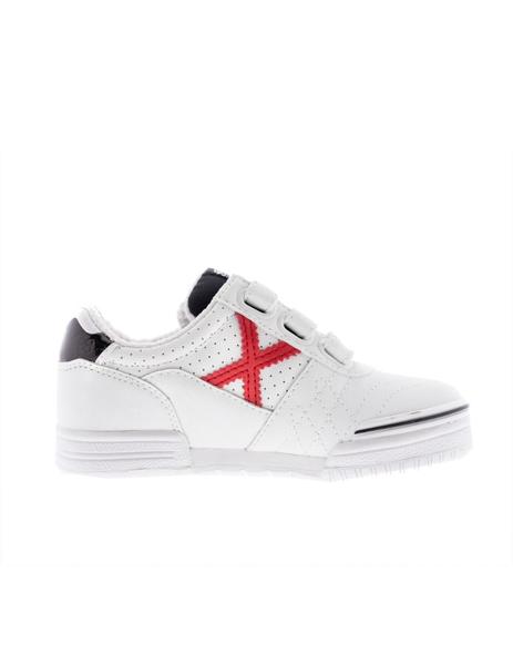 Zapatillas blancas de velcro para niños Munich Talla 29 Color BLANCO