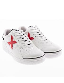 Zapatilla Munich G-3 Kid 298 GS Blanco/Rojo