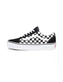 Zapatilla Vans WM Old Skool Platform Negro/Cuadros