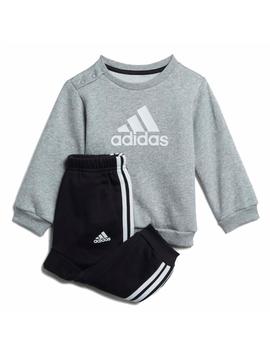 Chandal Adidas Bos Logo Bebe Gris y Negro