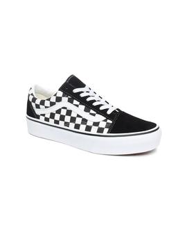 Vans Old Skool Platfor Ng/Bl/Cuadros