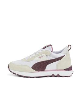 Zapatilla Puma Rider FV Soft W Blanco y Malva Aitana