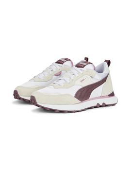 Zapatilla Puma Rider FV Soft W Blanco y Malva Aitana