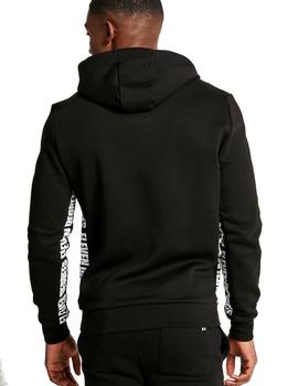 Sudadera 11º Text Panel Negro