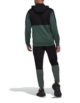 Chandal Adidas Rib Aerorea Hombre Negro/Verde