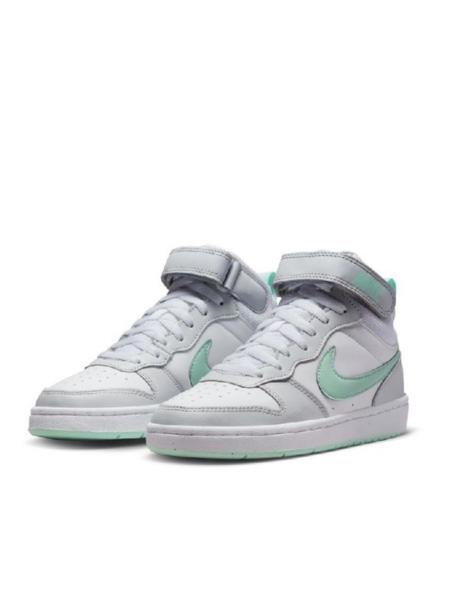 encuentro misil acción Zapatilla Nike Court Borough Mid 2 GS Blanco/Menta