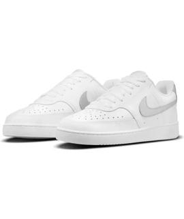 Zapatilla Nike W Court Vision Low Blanco/Plata
